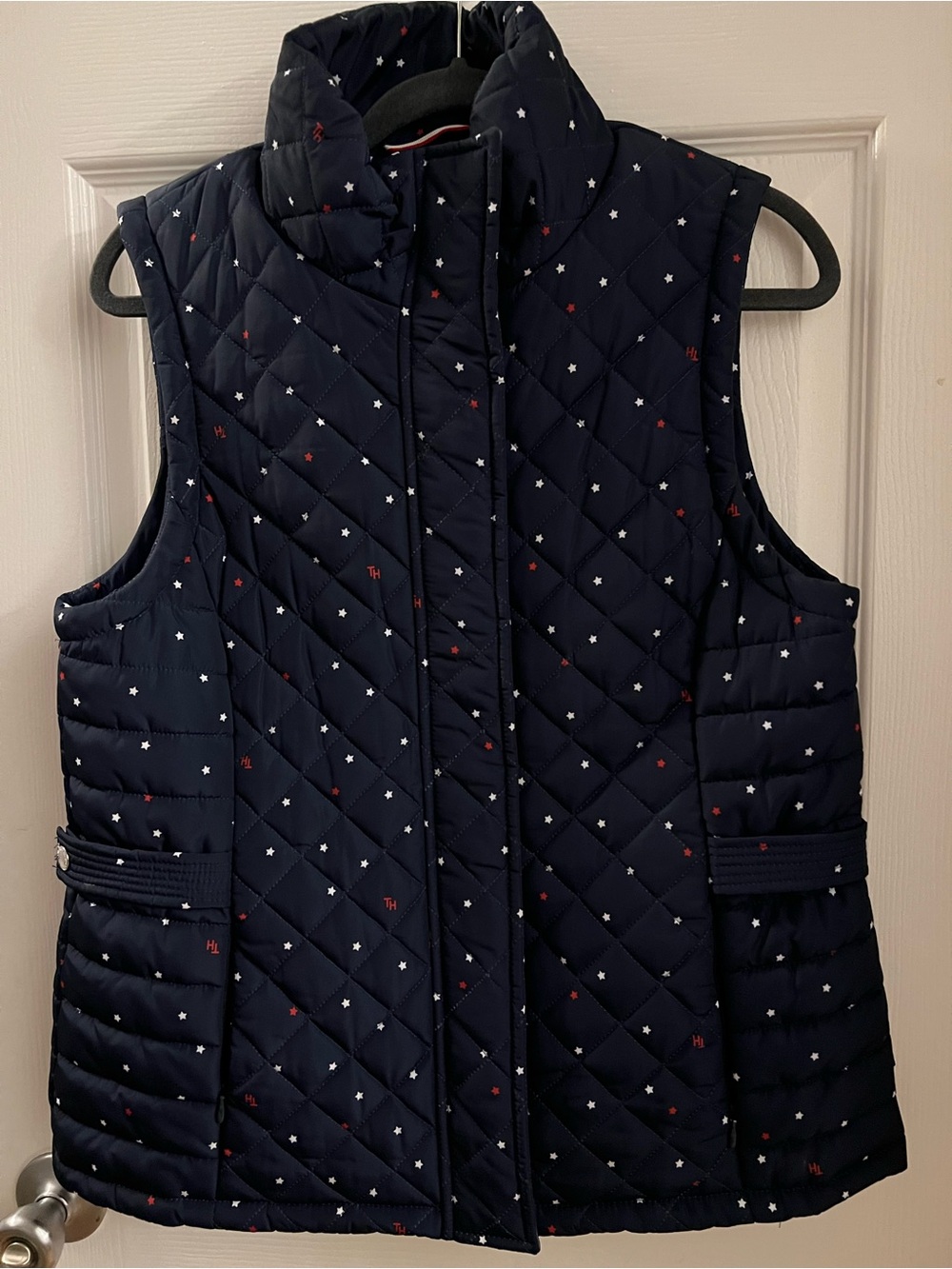 Tommy Hilfiger Navy Quilted Star-Print Vest